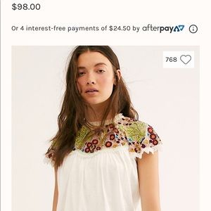 Free People Sundown Top Size Small